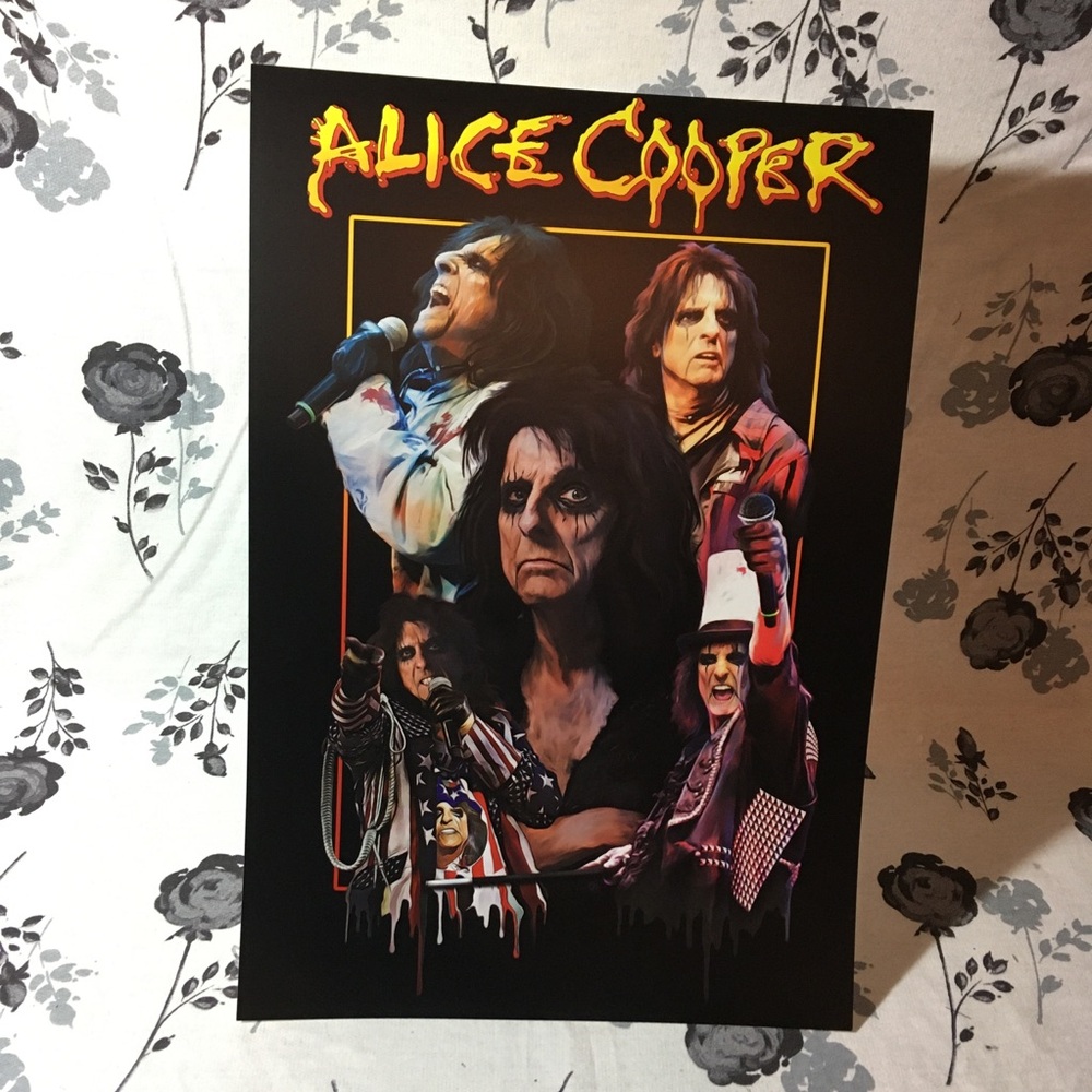 Alice Cooper Multicolor Art Poster